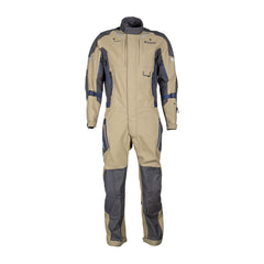 Klim Hardanger One-Piece Touring Motorcycle Suit – Tan | 3-Layer GORE-TEX Pro Shell | D3O Level 1 Armor | 750D Cordura Overlays | 14 YKK Waterproof Vents | Adventure Touring Suit for Men