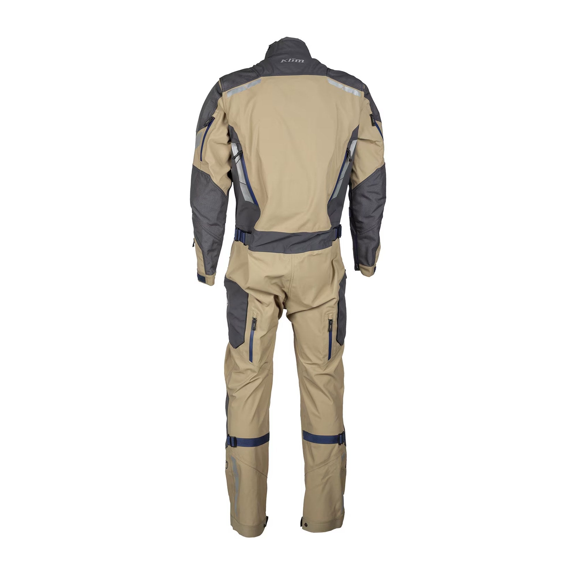 Klim Hardanger One-Piece Touring Motorcycle Suit – Tan | 3-Layer GORE-TEX Pro Shell | D3O Level 1 Armor | 750D Cordura Overlays | 14 YKK Waterproof Vents | Adventure Touring Suit for Men