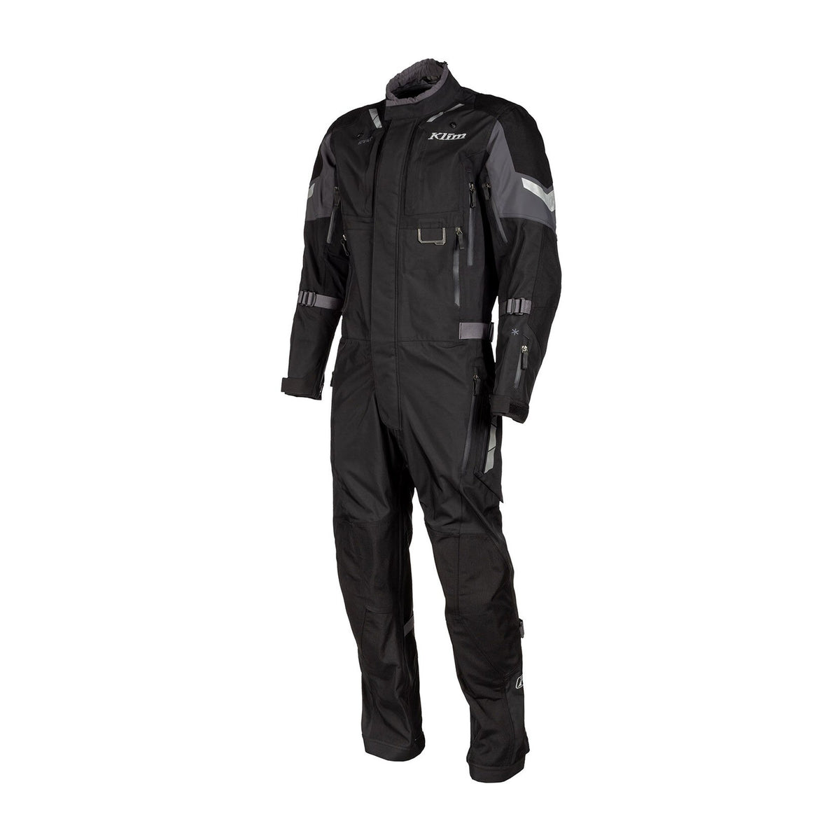 Klim Hardanger One-Piece Touring Motorcycle Suit – Black | 3-Layer GORE-TEX Pro Shell | D3O Level 1 Armor | 750D Cordura Overlays | 14 YKK Waterproof Vents | Adventure Touring Suit for Men