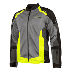 Klim Induction Yellow Grey Mesh Motorcycle Jacket with CE Armor