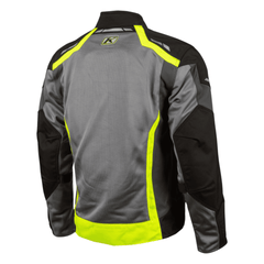 Klim Induction Yellow Grey Mesh Motorcycle Jacket with CE Armor