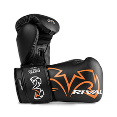 Rival RS11V Evolution Sparring Gloves – Gold/Black | WristLock 2 Support System | Premium Leather Boxing Sparring Gloves for Training & Competition Preparation
