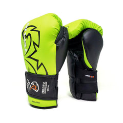 Rival RS11V Evolution Sparring Gloves – Lime Green/Black | WristLock 2 Wrist Support | 16 oz Premium Leather Boxing Sparring Gloves for Heavy Training & Maximum Protection