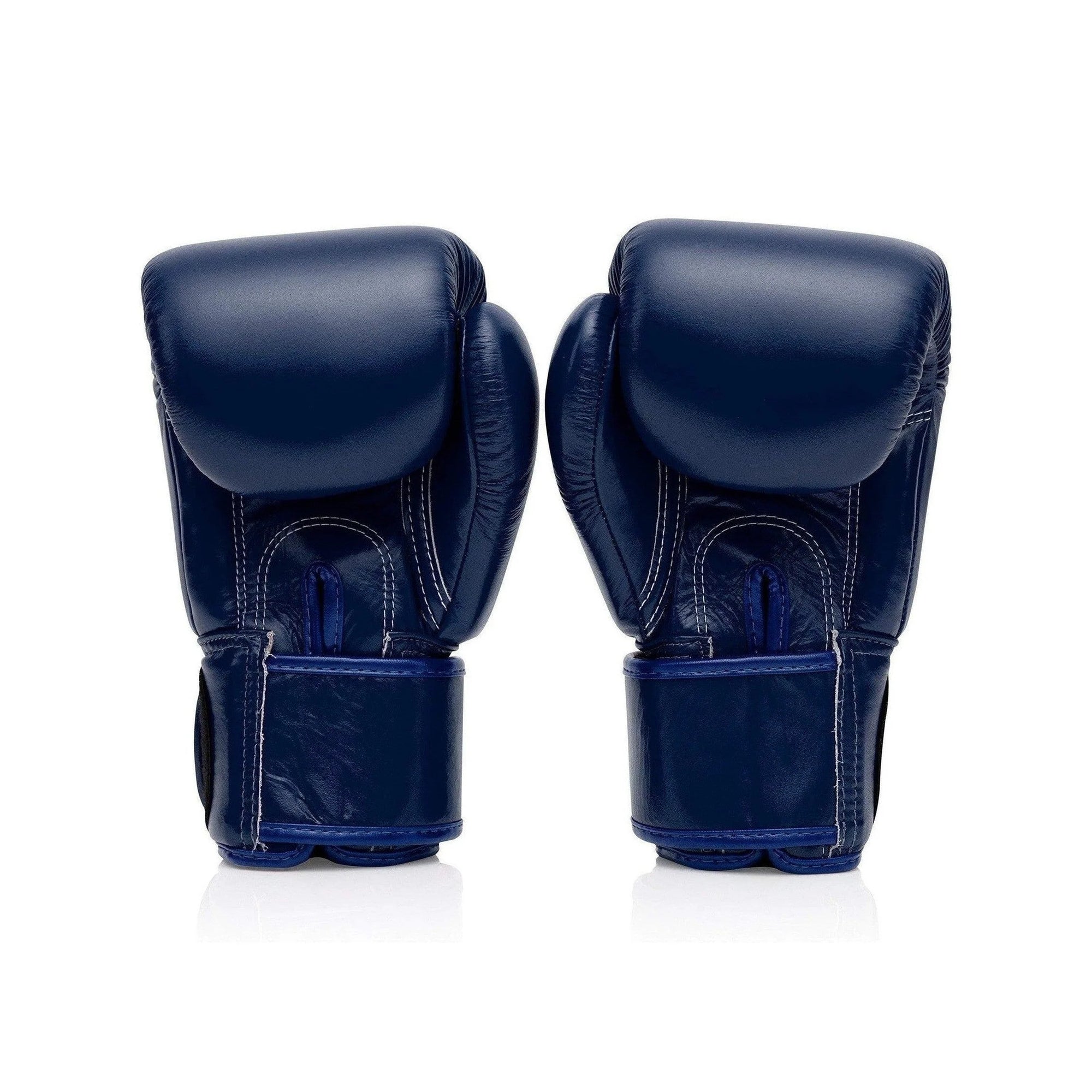 Fairtex BGV1 Muay Thai Boxing Gloves – Solid Blue | Genuine Leather | Three-Layer Foam System | Handmade in Thailand | All-Purpose Training Gloves for Muay Thai, Boxing & Kickboxing