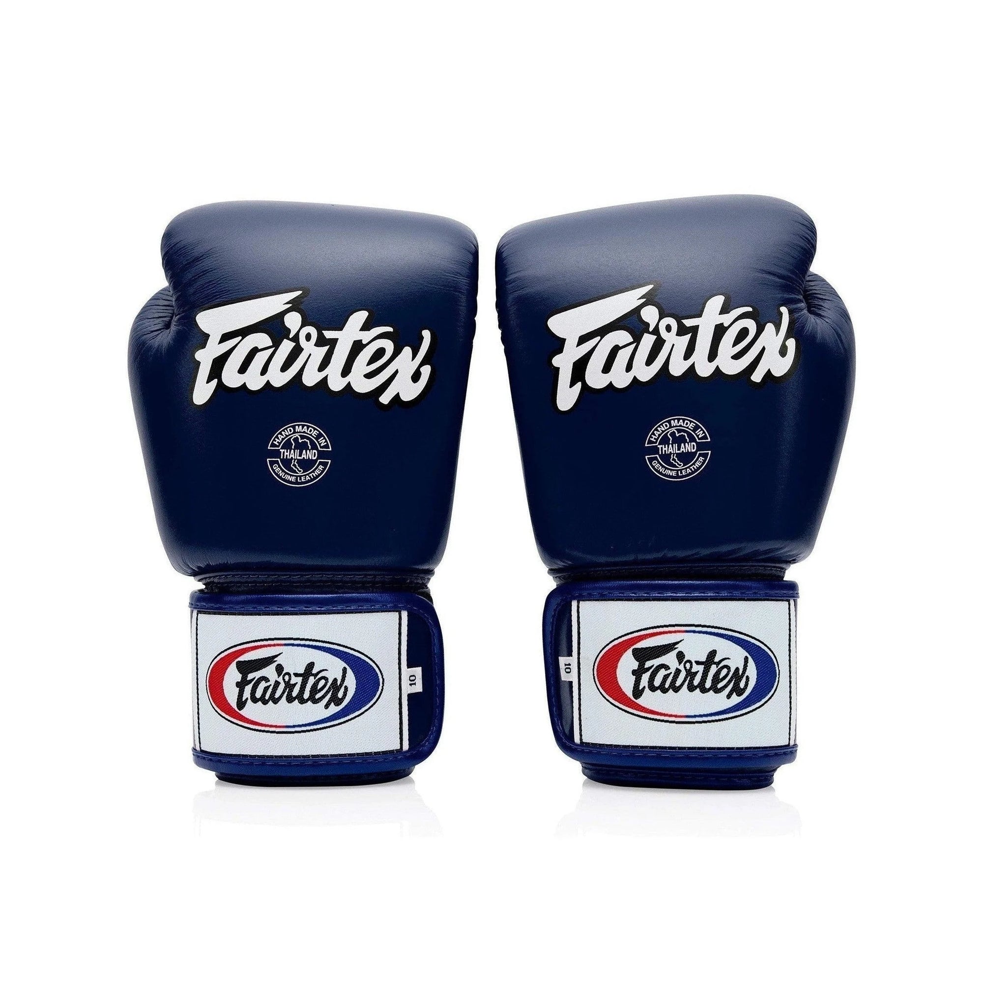 Fairtex BGV1 Muay Thai Boxing Gloves – Solid Blue | Genuine Leather | Three-Layer Foam System | Handmade in Thailand | All-Purpose Training Gloves for Muay Thai, Boxing & Kickboxing