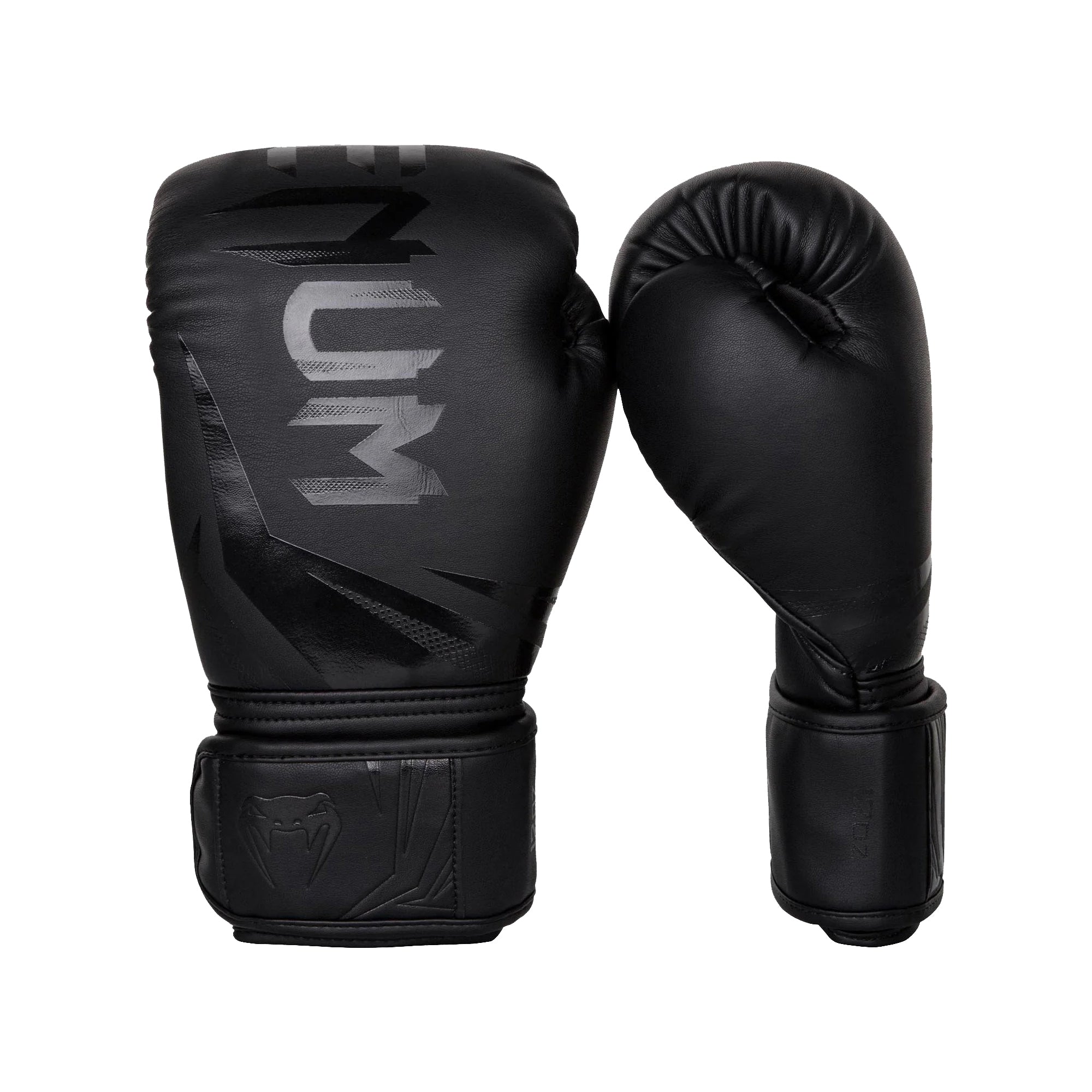 Venum Challenger 3.0 Boxing Gloves – Black/Black | Triple-Layer Foam Protection | High-Quality Synthetic Leather | Boxing & Bag Training Gloves for All Levels