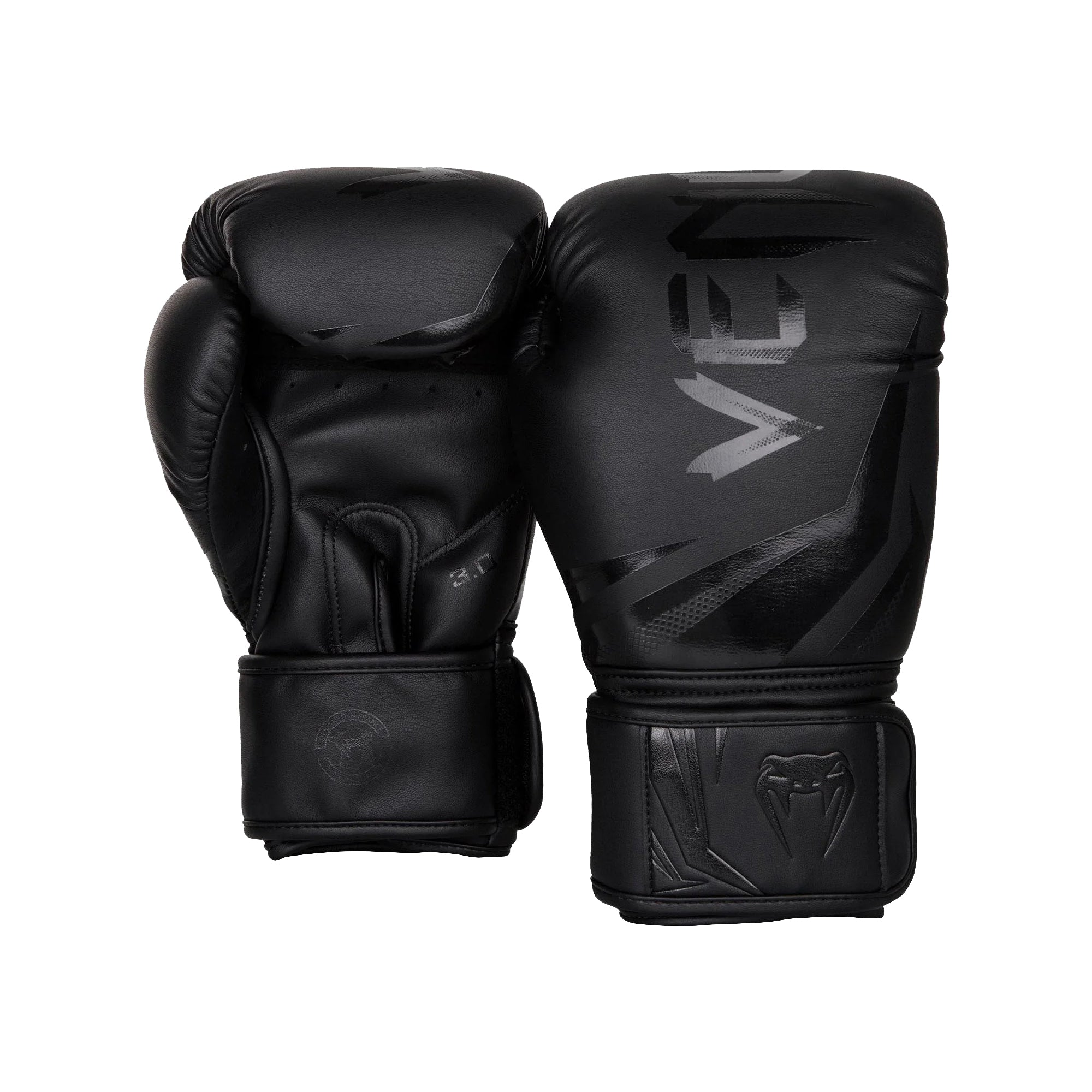 Venum Challenger 3.0 Boxing Gloves – Black/Black | Triple-Layer Foam Protection | High-Quality Synthetic Leather | Boxing & Bag Training Gloves for All Levels