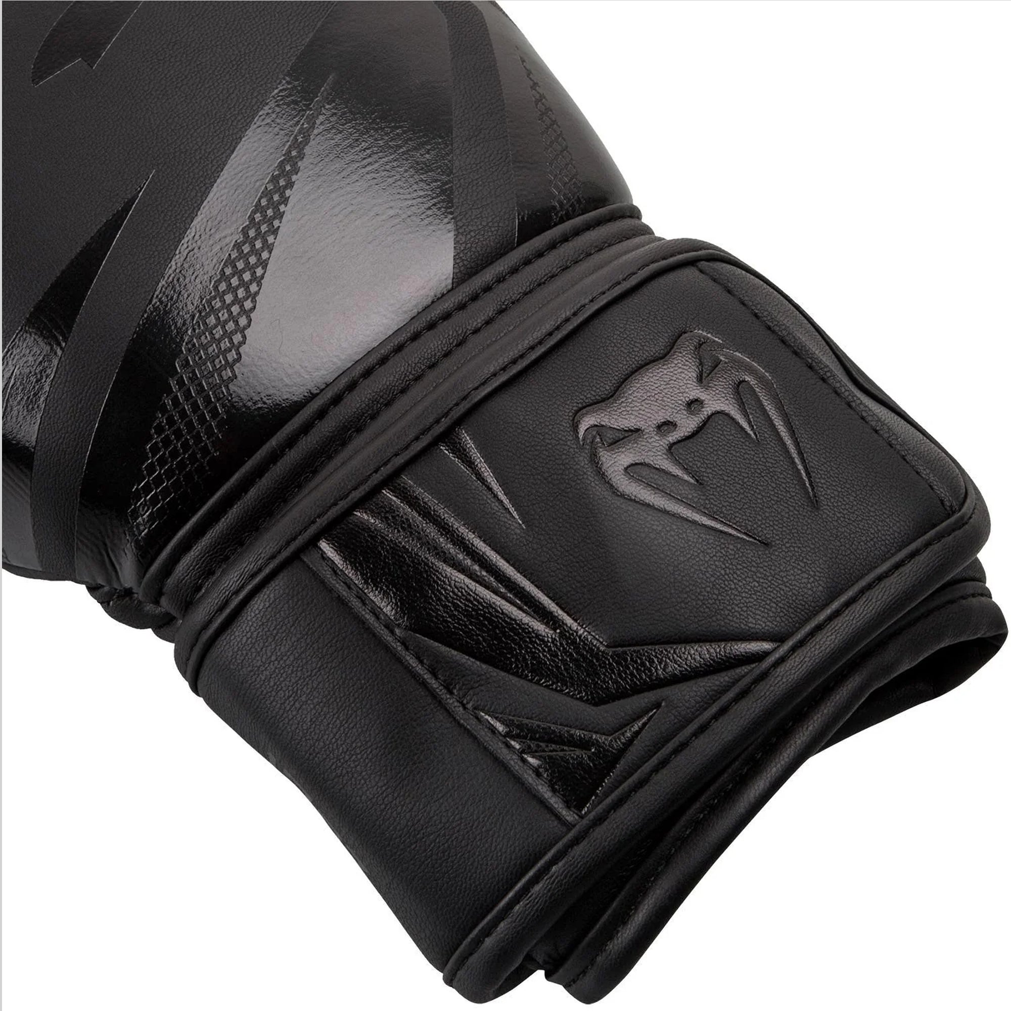 Venum Challenger 3.0 Boxing Gloves – Black/Black | Triple-Layer Foam Protection | High-Quality Synthetic Leather | Boxing & Bag Training Gloves for All Levels