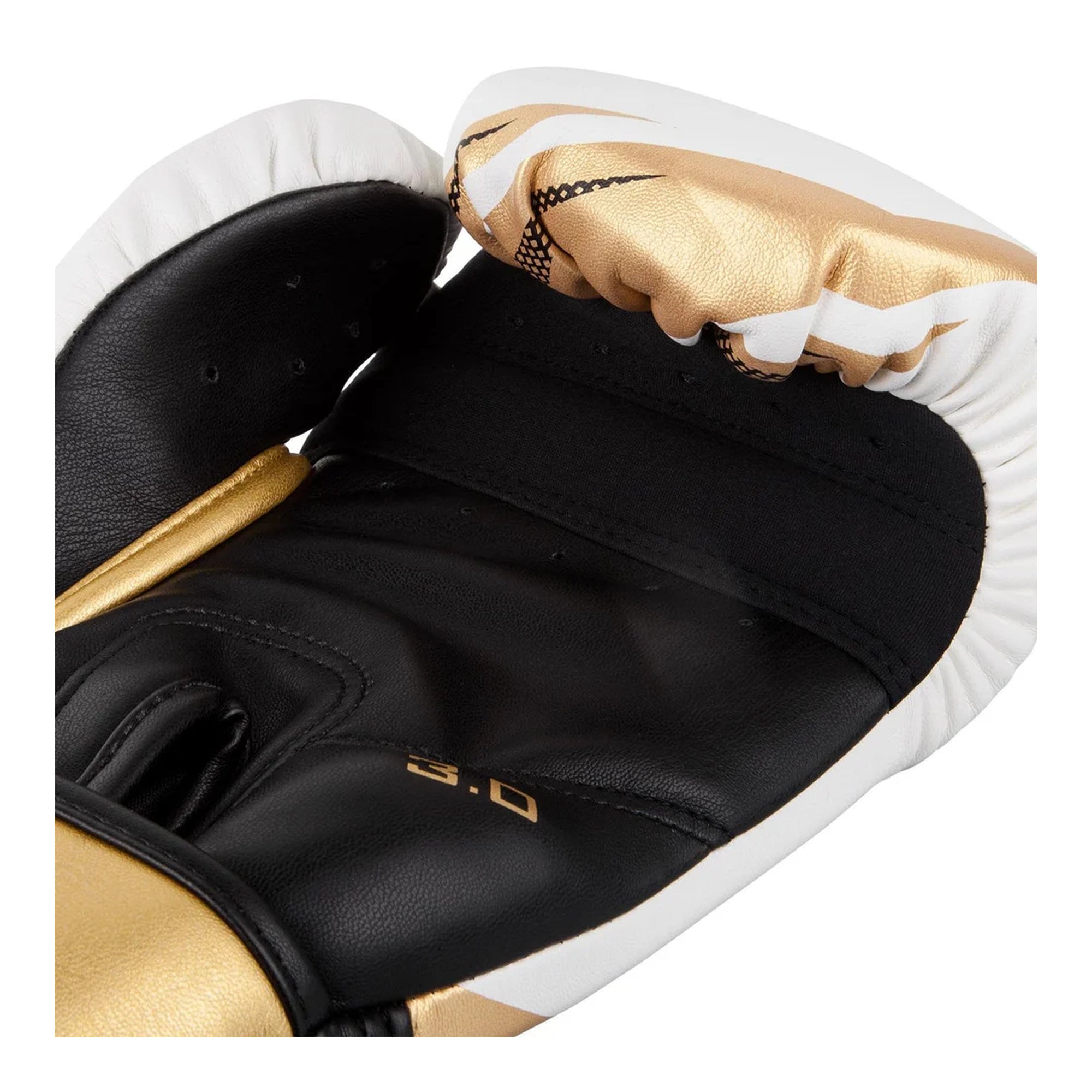 Venum Challenger 3.0 Boxing Gloves – White/Gold | Triple-Layer Foam Protection | High-Quality Synthetic Leather | 12 oz Boxing Training Gloves for All Levels