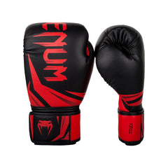 Venum Challenger 3.0 Boxing Gloves – Black/Red | Triple-Layer Foam Protection | High-Quality Synthetic Leather | 12 oz Boxing Training Gloves for All Levels