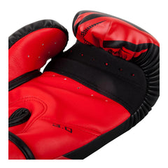 Venum Challenger 3.0 Boxing Gloves – Black/Red | Triple-Layer Foam Protection | High-Quality Synthetic Leather | 12 oz Boxing Training Gloves for All Levels
