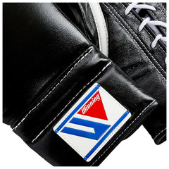 Winning MS-500 Professional Boxing Gloves – Black | Handcrafted Japanese Lace-Up Training & Sparring Gloves Since 1937