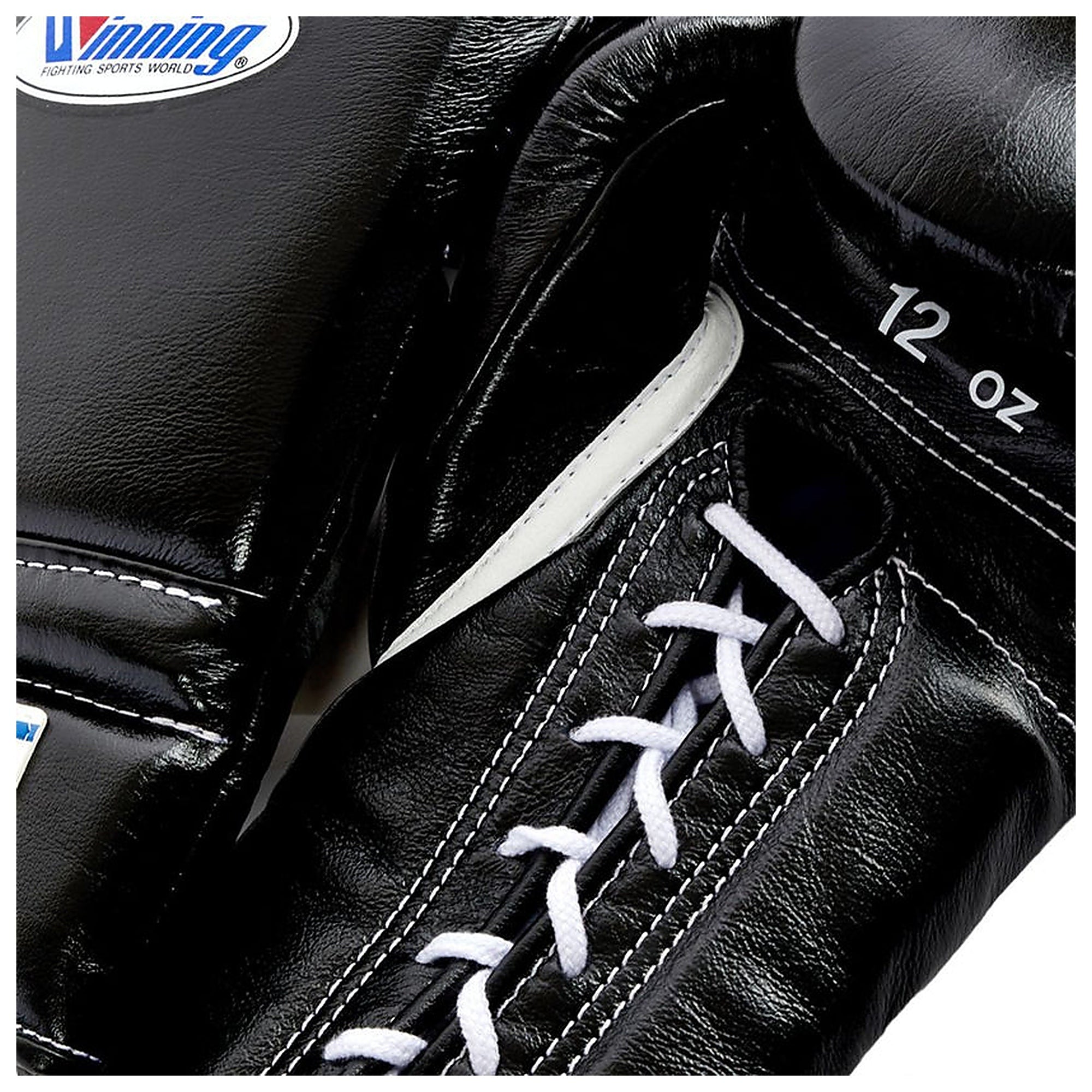 Winning MS-500 Professional Boxing Gloves – Black | Handcrafted Japanese Lace-Up Training & Sparring Gloves Since 1937