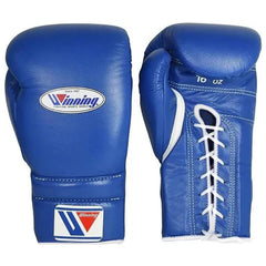 Winning MS-500 Professional Boxing Gloves – Blue | Handcrafted Japanese Lace-Up Training & Sparring Gloves Since 1937